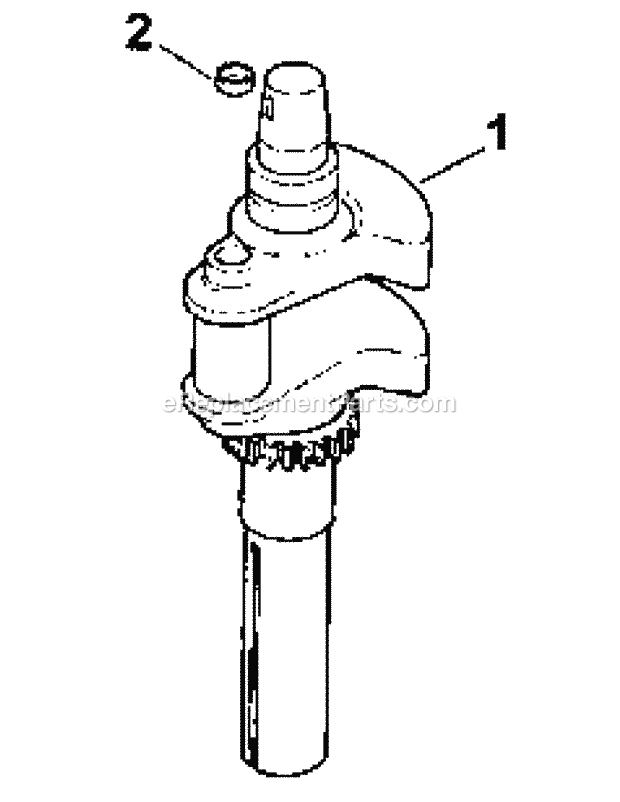 Cv745-0006 Crankshaft Diagram and Parts List for M60-KHEFI 53AB5HEX750-28-HP Cub Cadet Lawn Tractor